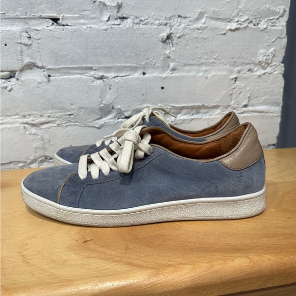 Frye Alexis Low Lace Aqua Suede Sneakers size 9 - Picture 4 of 11